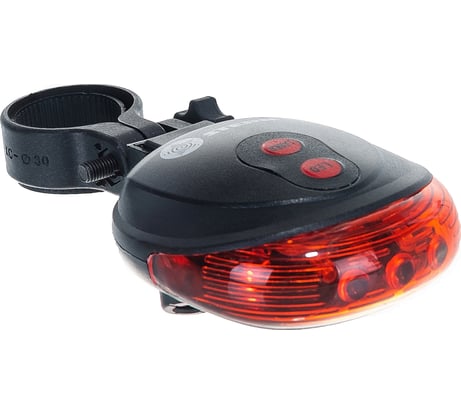 Велосипедный фонарь с лазерным обозначением габаритов Stern 5 Led + 2 лазера, 2хААА 90559