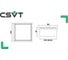 Светодиодный светильник CSVT LED-GR DOB 100-8 одиночный IP40 4000К белый ЦБ000019064 5