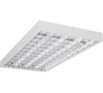 Светодиодный светильник ЛПО 4хLED T8 1230х620х80 IP20 белый с зеркальным растром G13 без лампы ЦБ-00010362