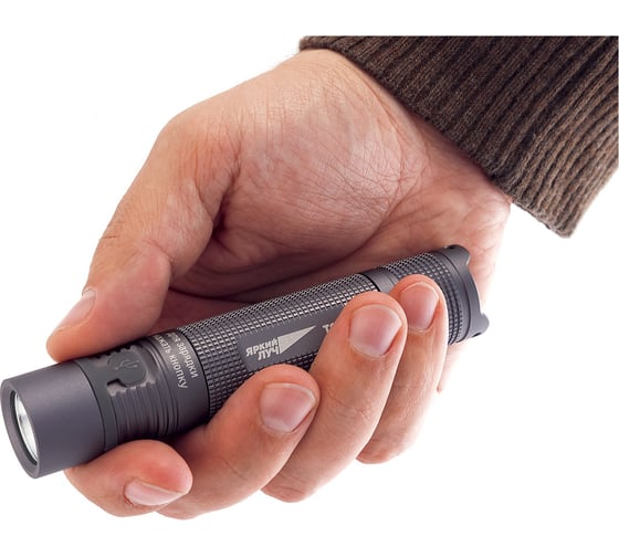 Фонарь ЯРКИЙ ЛУЧ T65 ESCORT CREE XM-L2, 650лм, 3 режима, встроенное ЗУ micro-USB, IPX6, аккумулятор 18650 2600mAh 4606400105565