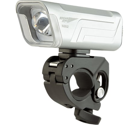 Фонарь ЯРКИЙ ЛУЧ V450-II ВЕЛОФАРА-2 CREE XP-G2 R5, 450лм, 3 уровня яркости + строб, IPX-6, 4xAA 4606400616481