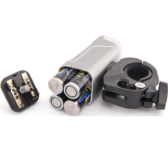Фонарь ЯРКИЙ ЛУЧ V450-II ВЕЛОФАРА-2 CREE XP-G2 R5, 450лм, 3 уровня яркости + строб, IPX-6, 4xAA 4606400616481