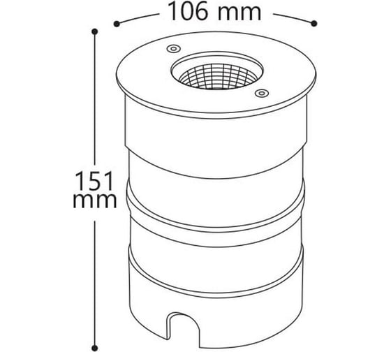 Тротуарный грунтовый светодиодный светильник FERON SP4115 Lux 15W 4000K 230V IP67 32031