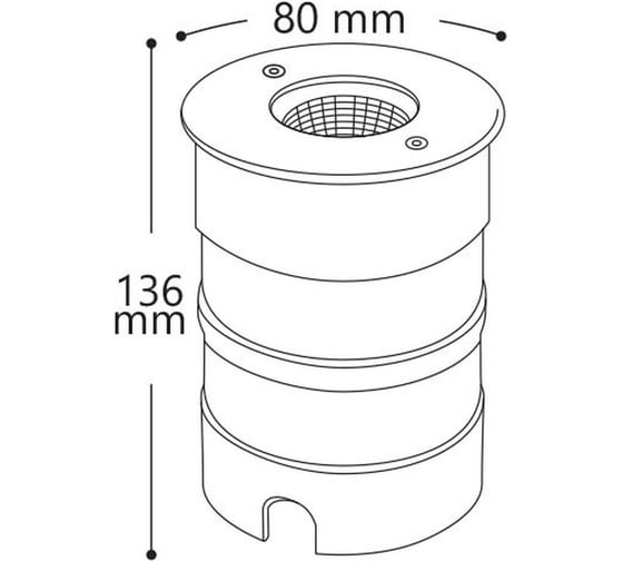 Тротуарный грунтовый светодиодный светильник FERON SP4117 Lux 8.3W 3000K 230V IP67 32036
