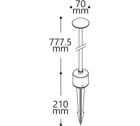 Тротуарный грунтовый светодиодный светильник FERON SP4123 Lux 2.2W 6400K 230V IP65 32057
