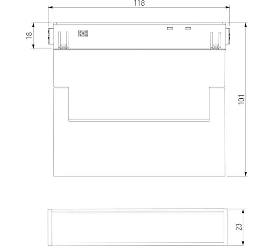 Трековый светильник Elektrostandard Slim magnetic 6w 4200k kos (черный) a063558
