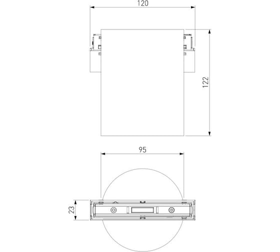 Трековый светильник Elektrostandard Slim magnetic 12w 4200k solo (черный) a063496