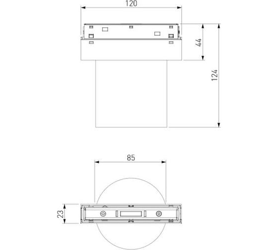 Трековый светильник Elektrostandard Slim magnetic 10w 4200k orsa (черный) a063494
