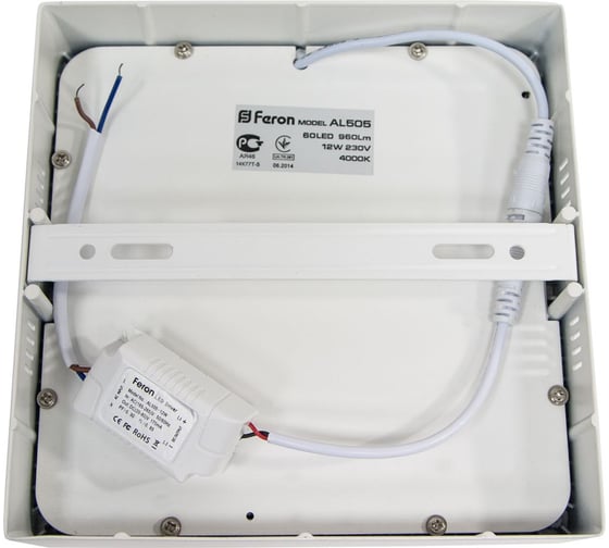 Накладной светодиодный светильник 12W 4000K белый FERON AL505 27924