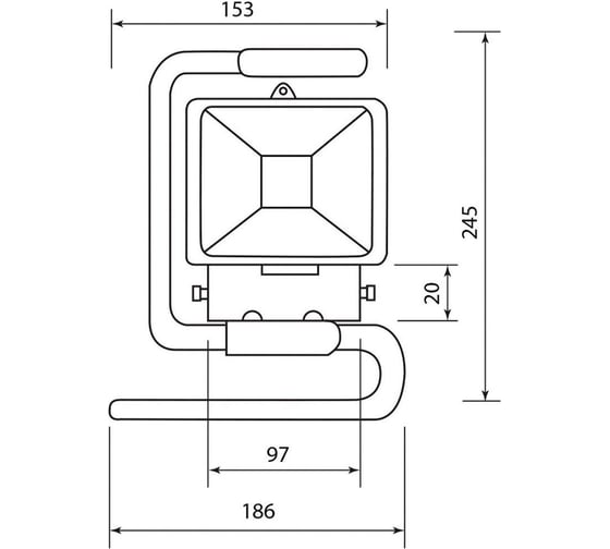 Светодиодный прожектор FERON LL-260 переносной IP65 10W 6500K 12155