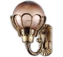 Садово-парковый светильник FERON PL5041 шар, на стену, вверх, 60W, E27, 230V, черное золото 11544