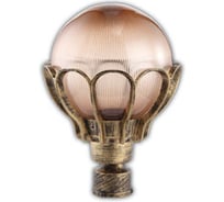 Садово-парковый светильник FERON PL5043 шар, на столб, 60W, E27, 230V, черное золото 11546