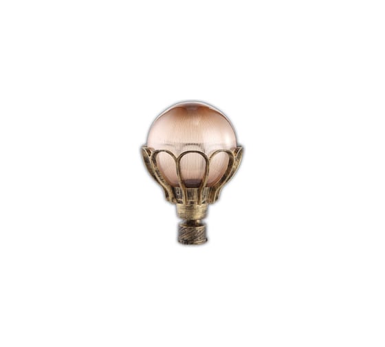 Садово-парковый светильник FERON PL5043 шар, на столб, 60W, E27, 230V, черное золото 11546