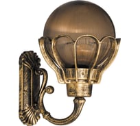 Садово-парковый светильник FERON PL5051 шар, на стену, вверх, 100W, E27, 230V, черное золото 11553