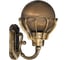 Садово-парковый светильник FERON PL5051 шар, на стену, вверх, 100W, E27, 230V, черное золото 11553 1