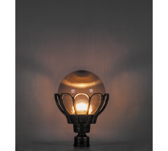 Садово-парковый светильник FERON PL5053 шар, на столб, 100W, E27, 230V, черное золото 11555
