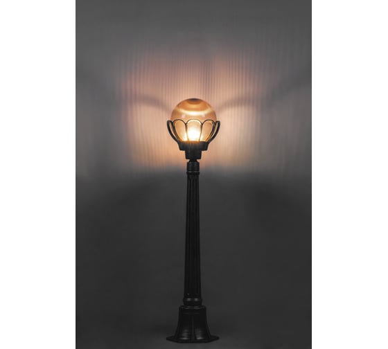 Садово-парковый светильник FERON PL5056 столб 100W, E27, 230V, черное золото 11558
