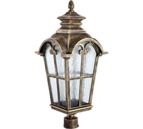 Садово-парковый светильник FERON PL5104 четырехгранный, на столб, 100W, 230V, E27, черное золото 11529