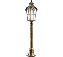 Садово-парковый светильник FERON PL5107 столб четырехгранный, 100W, 230V, E27, черное золото 11532
