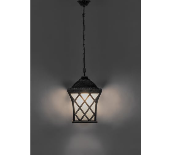 Садово-парковый светильник FERON PL4064 четырехгранный, на цепочке, 60W, E27, 230V, черное золото 11442