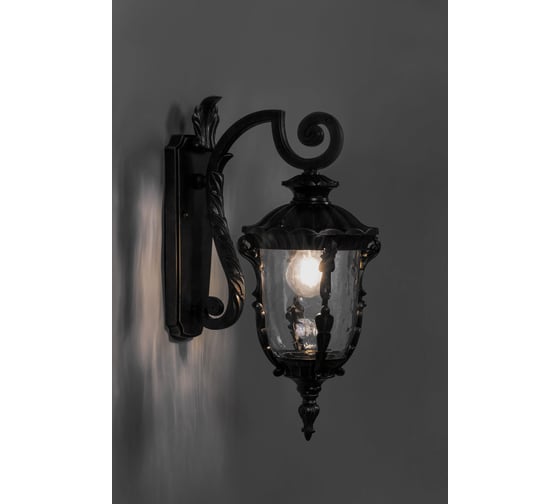 Садово-парковый светильник FERON PL5012 круглый, на стену, вниз, 100W, 230V, E27, темно-коричневое золото 11501