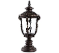 Садово-парковый светильник FERON PL5014 круглый, на постамент, 100W, 230V, E27, темно-коричневое золото 11502