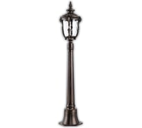 Садово-парковый светильник FERON PL5016 столб круглый 100W, 230V, E27, темно-коричневое золото 11504