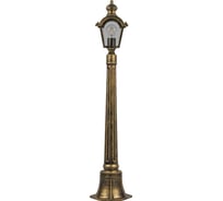 Садово-парковый светильник FERON PL4016 столб четырехгранный, 60W, E27, 230V, черное золото 11399