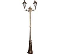 Садово-парковый светильник FERON PL4018 столб четырехгранный, 260W, E27, 230V, черное золото 11401