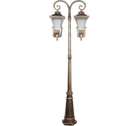 Садово-парковый светильник FERON PL4028 столб четырехгранный, 260W, E27, 230V, черное золото 11410