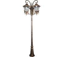 Садово-парковый светильник FERON PL4029 столб четырехгранный, 360W, E27, 230V, черное золото 11411