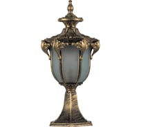 Садово-парковый светильник, шестигранный на постамент 60W 230V E27, черное золото Feron PL4043 11423