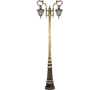 Садово-парковый светильник FERON PL4058 столб шестигранный 260W, 230V, E27, черное золото 11437