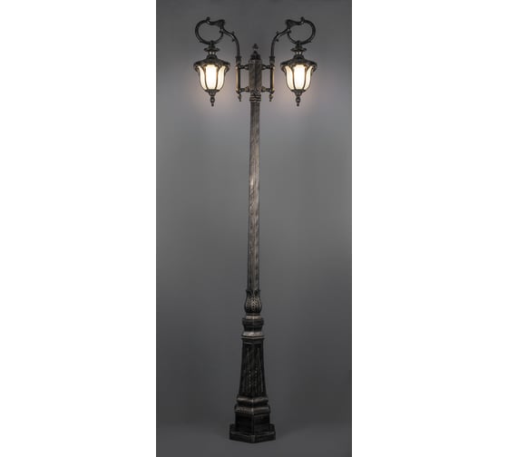 Садово-парковый светильник FERON PL4058 столб шестигранный 260W, 230V, E27, черное золото 11437