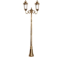 Садово-парковый светильник FERON PL4008 столб круглый 260W, 230V, E27, черное золото 11387