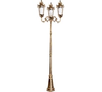 Садово-парковый светильник FERON PL4009 столб круглый 360W, 230V, E27, черное золото 11392