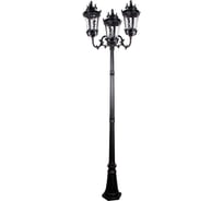 Садово-парковый светильник FERON PL4009 столб круглый 360W, 230V, E27, черный 11393