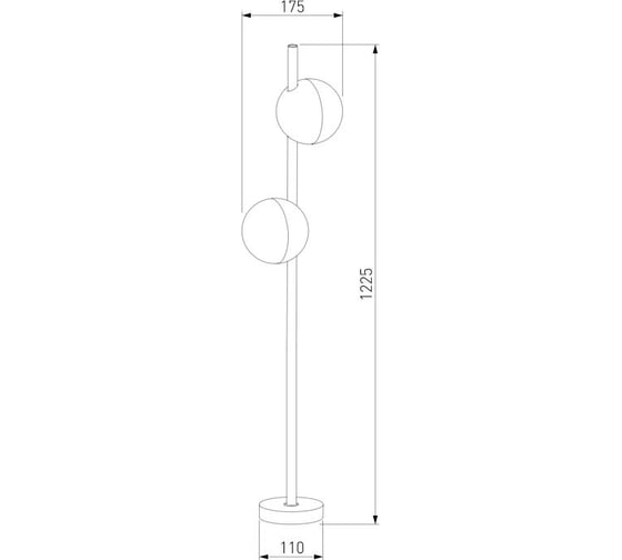 Садово-парковый светильник Elektrostandard со светодиодами par 35161/f черный a063021