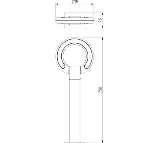 Садово-парковый светильник Elektrostandard со светодиодами navi led 35164/f черный a062880