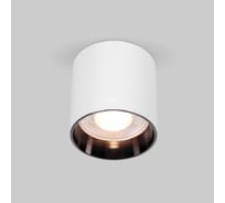 Потолочный светодиодный светильник Elektrostandard 10w 4200k белый/чёрный жемчуг a062929