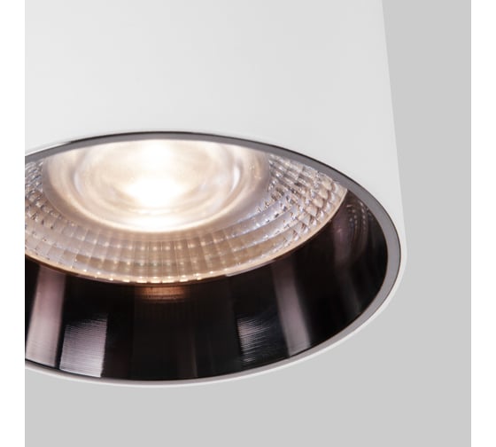 Потолочный светодиодный светильник Elektrostandard 10w 4200k белый/чёрный жемчуг a062929