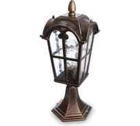 Садово-парковый светильник FERON четырехгранный, на постамент, 60W, 230V, E27, черное золото PL105 11297