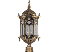 Садово-парковый светильник FERON PL114 шестигранный, на столб, 60W, 230V, E27, черное золото 11305