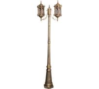 Садово-парковый светильник FERON PL119 столб шестигранный 260W, 230V, E27, 2,2M черное золото 11310