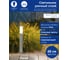 Садово-парковый светильник, техно столб, 18W E27 230V, серебро Feron DH022-650 11810 6