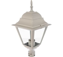 Садово-парковый светильник FERON 4203 четырехгранный, на столб, 100W, E27, 230V, белый 11027