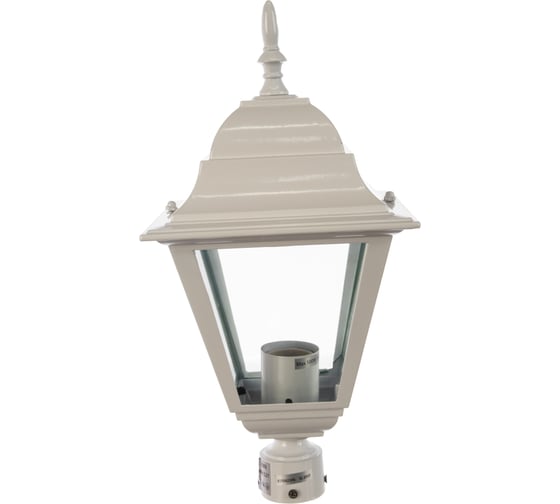 Садово-парковый светильник FERON 4203 четырехгранный, на столб, 100W, E27, 230V, белый 11027