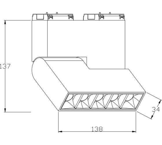 Трековый светильник SWG 10 Вт, Черный, 4000К, SY-601253F-10-BL-NW