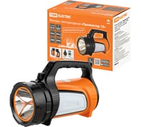 Светодиодный аккумуляторный фонарь TDM ELECTRIC "Прожектор 10", 10 Вт LED+12 SMD+12 SMD, 350 лм, 3,7 В 2,4 Ач, USB, SQ0350-0003