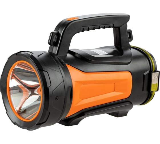 Светодиодный аккумуляторный фонарь TDM "Прожектор 8", 5 Вт LED, 220 лм, 3,7 В 2,4 Ач, USB, SQ0350-0008